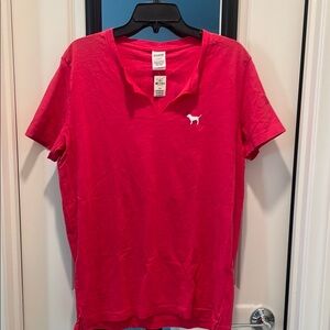 Pink V-Neck T-Shirt